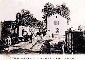 Souk-el-Arba - Gare - Train de Luxe Tunis-Oran